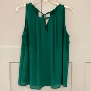 Papermoon size medium hunter green tank blouse